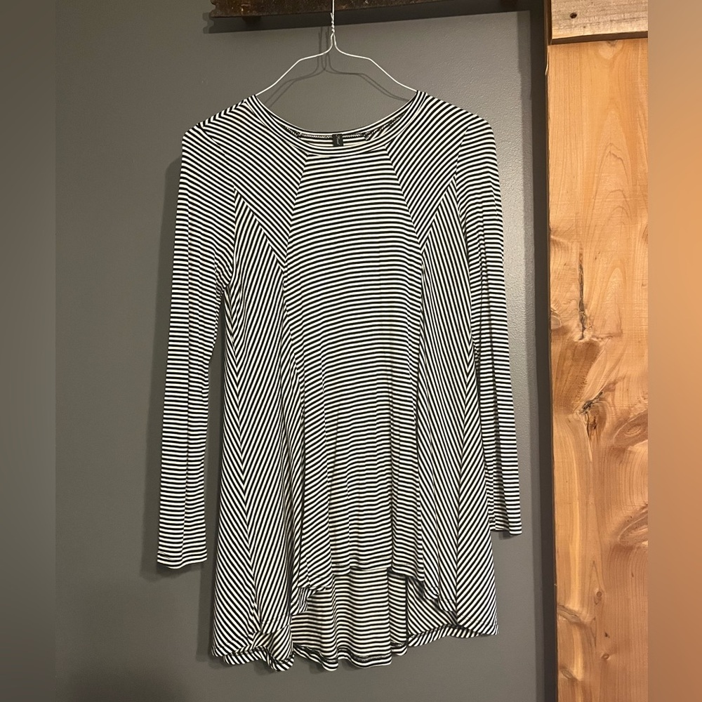Black and white striped shirt